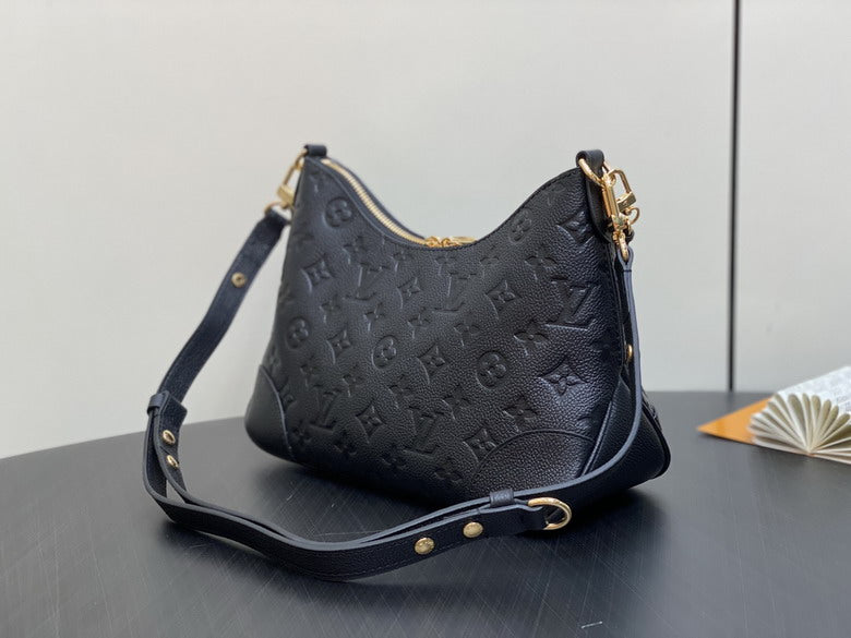 Inspired Handbags, AA+ Quality 100% Genuine Leather Classic Flap Medium Quilted Lambskin Black Gold, 18X 1 1X 5cm BL 4 Colour