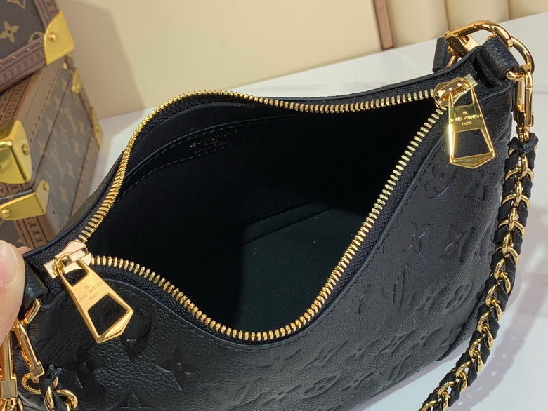 Inspired Handbags, AA+ Quality 100% Genuine Leather Classic Flap Medium Quilted Lambskin Black Gold, 18X 1 1X 5cm BL 4 Colour