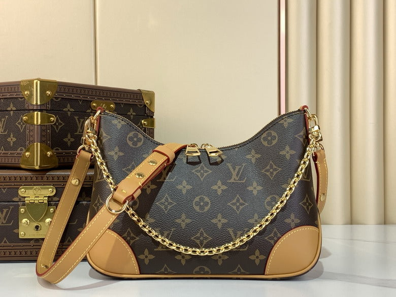 Inspired Handbags, AA+ Quality 100% Genuine Leather Classic Flap Medium Quilted Lambskin Black Gold, 18X 1 1X 5cm BL 4 Colour