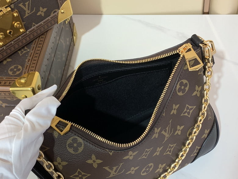 Inspired Handbags, AA+ Quality 100% Genuine Leather Classic Flap Medium Quilted Lambskin Black Gold, 18X 1 1X 5cm BL 4 Colour