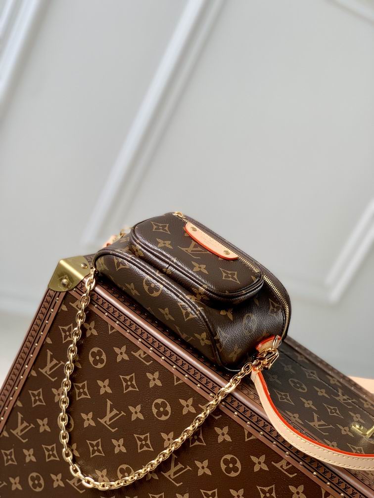 Louis vuitton Inspired Handbags, AA+ Quality 100% Genuine Leather Classic Flap Medium Quilted Lambskin Black Gold, 18X 1 1X 5cm BL 4 Colour