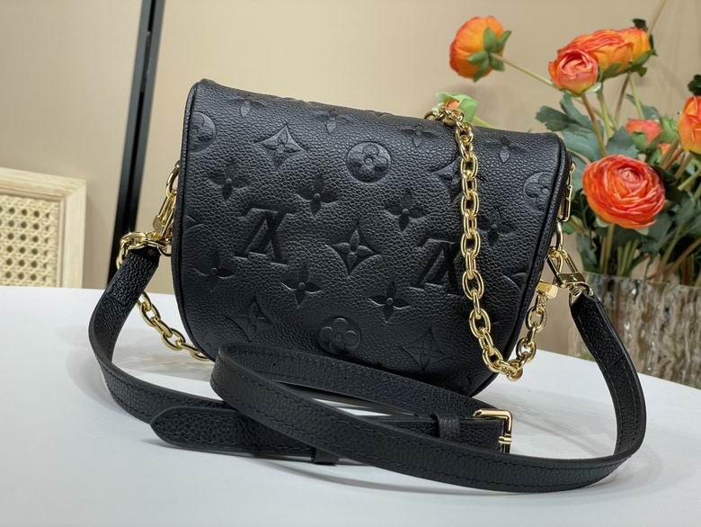 Louis vuitton Inspired Handbags, AA+ Quality 100% Genuine Leather Classic Flap Medium Quilted Lambskin Black Gold, 18X 1 1X 5cm BL 4 Colour