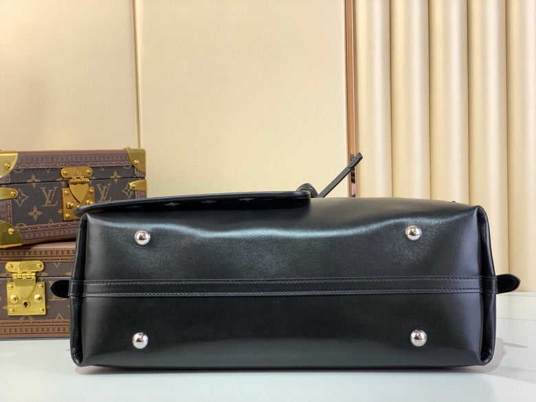 louis vuitton Inspired Handbags, AA+ Quality 100% Genuine Leather Classic Flap Medium Quilted Lambskin Black Gold, 18X 1 1X 5cm BL 4 Colour