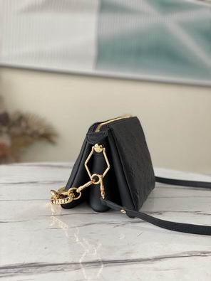 Inspired Handbags, AA+ Quality 100% Genuine Leather Classic Flap Medium Quilted Lambskin Black Gold, 18X 1 1X 5cm BL 4 Colour