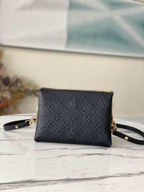Inspired Handbags, AA+ Quality 100% Genuine Leather Classic Flap Medium Quilted Lambskin Black Gold, 18X 1 1X 5cm BL 4 Colour