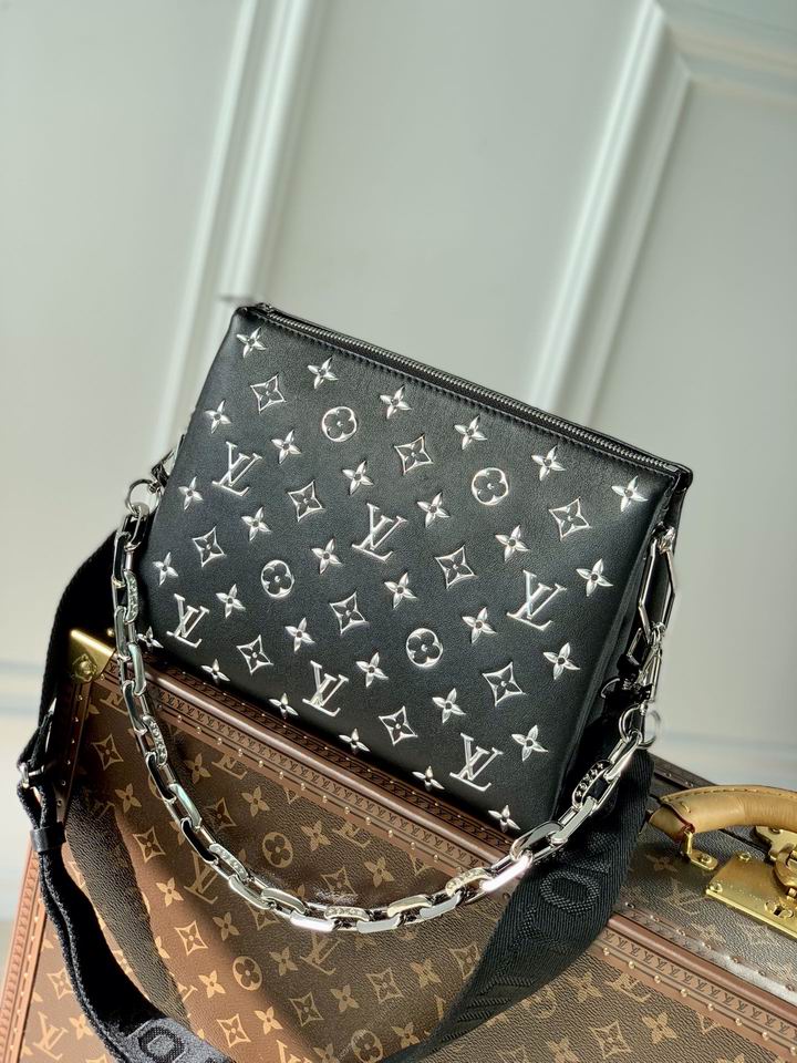 Inspired Handbags, AA+ Quality 100% Genuine Leather Classic Flap Medium Quilted Lambskin Black Gold, 18X 1 1X 5cm BL 4 Colour