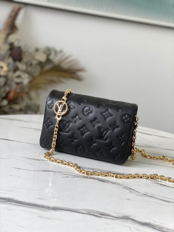 Inspired Handbags, AA+ Quality 100% Genuine Leather Classic Flap Medium Quilted Lambskin Black Gold, 18X 1 1X 5cm BL 4 Colour