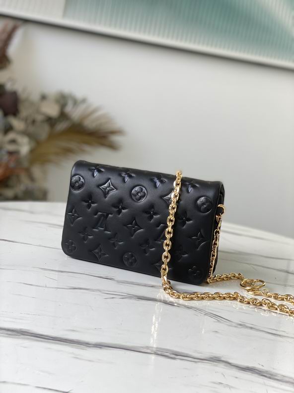 Inspired Handbags, AA+ Quality 100% Genuine Leather Classic Flap Medium Quilted Lambskin Black Gold, 18X 1 1X 5cm BL 4 Colour