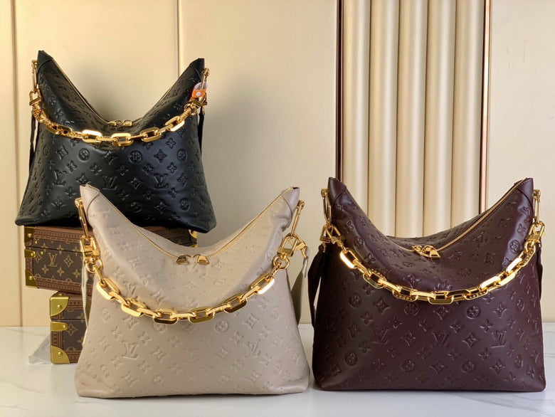 Inspired Handbags, AA+ Quality 100% Genuine Leather Classic Flap Medium Quilted Lambskin Black Gold, 18X 1 1X 5cm BL 4 Colour