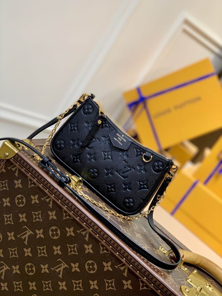 Inspired Handbags, AA+ Quality 100% Genuine Leather Classic Flap Medium Quilted Lambskin Black Gold, 18X 1 1X 5cm BL 4 Colour