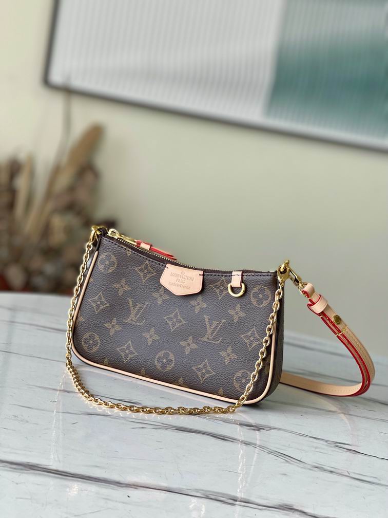 Inspired Handbags, AA+ Quality 100% Genuine Leather Classic Flap Medium Quilted Lambskin Black Gold, 18X 1 1X 5cm BL 4 Colour