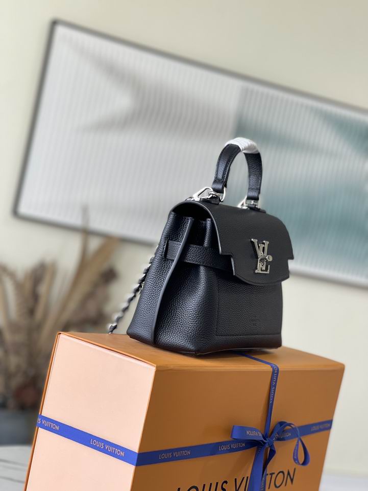 Inspired Handbags, AA+ Quality 100% Genuine Leather Classic Flap Medium Quilted Lambskin Black Gold, 18X 1 1X 5cm BL 4 Colour