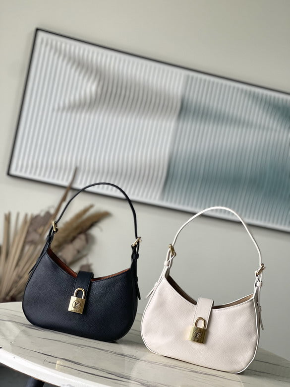 Inspired Handbags, AA+ Quality 100% Genuine Leather Classic Flap Medium Quilted Lambskin Black Gold, 18X 1 1X 5cm BL 4 Colour