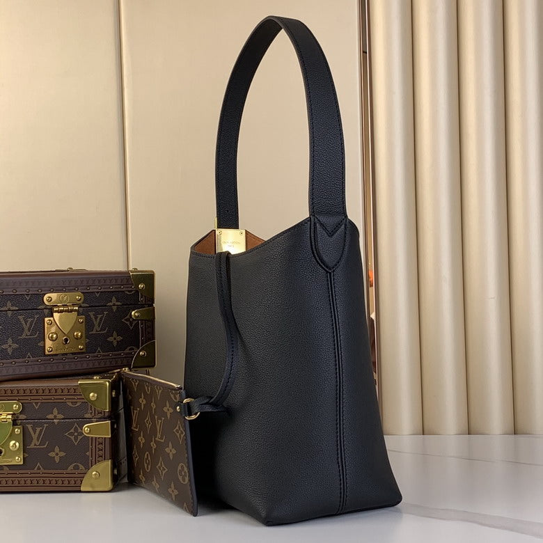 Inspired Handbags, AA+ Quality 100% Genuine Leather Classic Flap Medium Quilted Lambskin Black Gold, 18X 1 1X 5cm BL 4 Colour