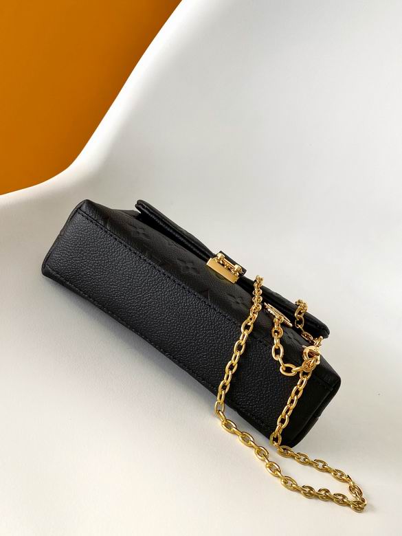Louis vuitton Handbags, AA+ Quality 100% Genuine Leather Classic Flap Medium Quilted Lambskin Black Gold, 18X 1 1X 5cm BL 4 Colour