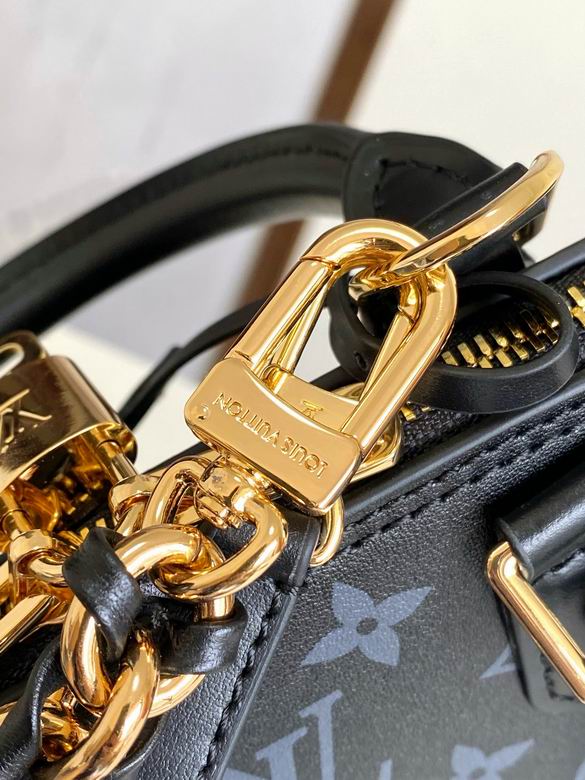 Louis Vuitton Inspired Handbags, AA+ Quality 100% Genuine Leather Classic Flap Medium Quilted Lambskin Black Gold, 18X 1 1X 5cm BL 4 Colour
