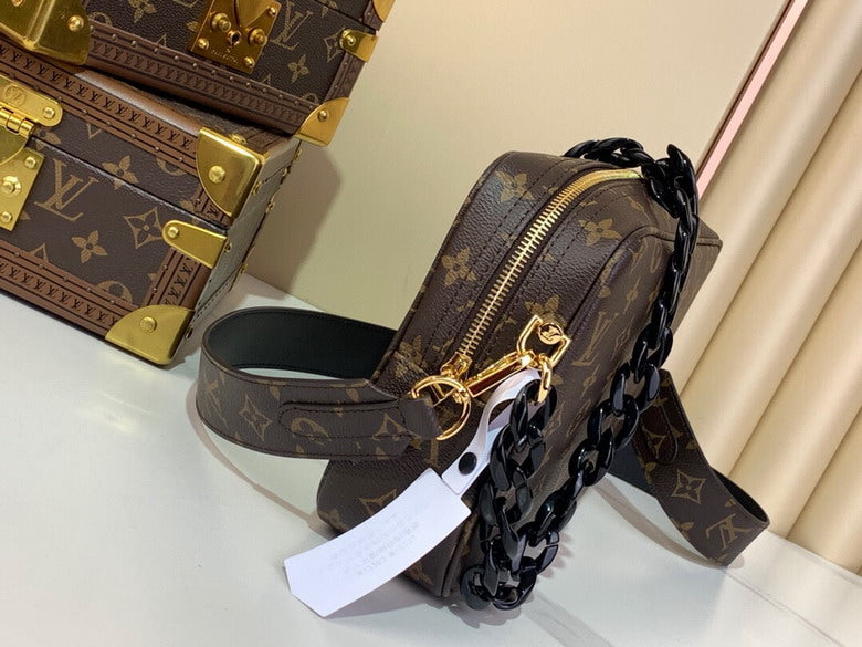 Inspired Handbags, AA+ Quality 100% Genuine Leather Classic Flap Medium Quilted Lambskin Black Gold, 18X 1 1X 5cm BL 4 Colour