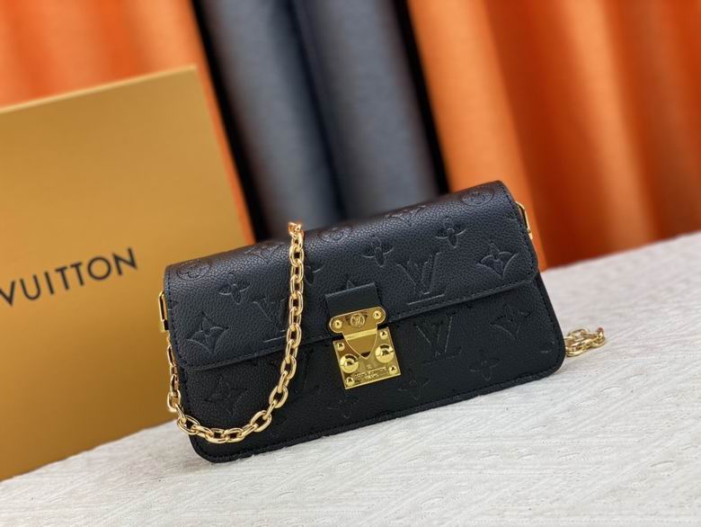 Louis Vuitton Handbags, AA+ Quality 100% Genuine Leather Classic Flap Medium Quilted Lambskin Black Gold, 18X 1 1X 5cm BL 4 Colour