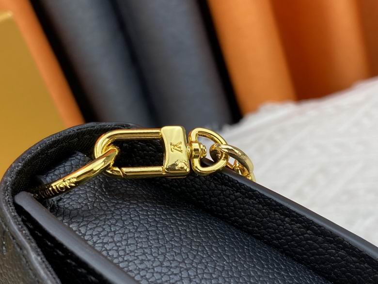 Louis Vuitton Handbags, AA+ Quality 100% Genuine Leather Classic Flap Medium Quilted Lambskin Black Gold, 18X 1 1X 5cm BL 4 Colour