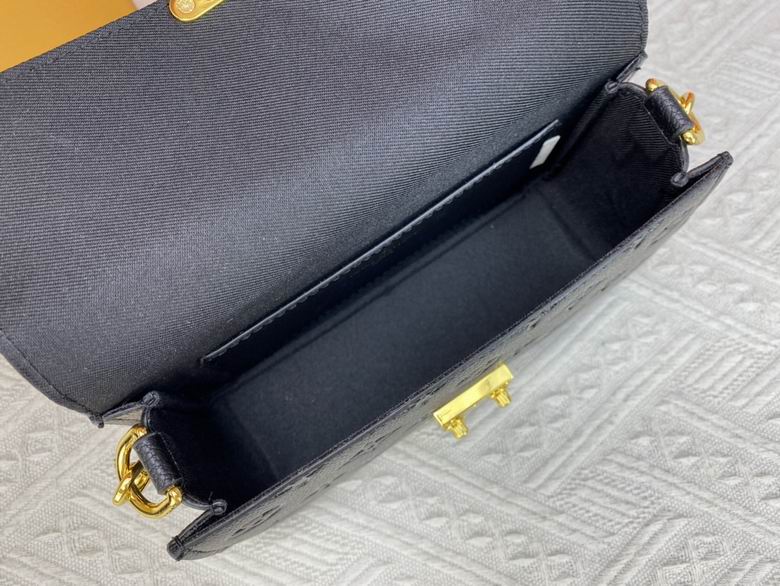 Louis Vuitton Handbags, AA+ Quality 100% Genuine Leather Classic Flap Medium Quilted Lambskin Black Gold, 18X 1 1X 5cm BL 4 Colour