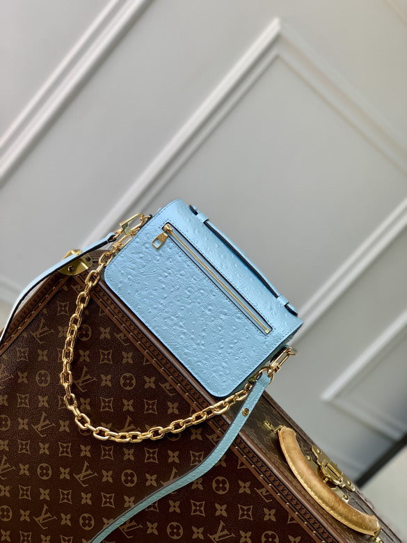 Louis Vuitton Handbags, AA+ Quality 100% Genuine Leather Classic Flap Medium Quilted Lambskin Black Gold, 18X 1 1X 5cm BL 4 Colour