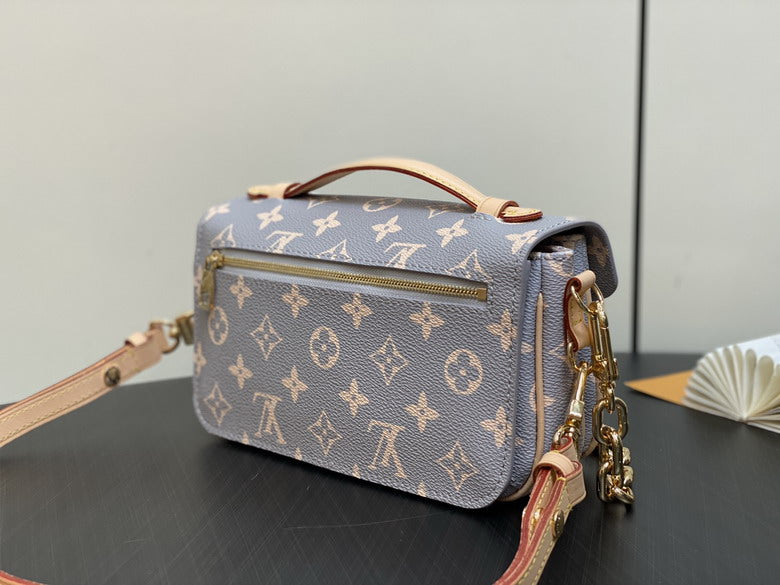 Louis Vuitton Handbags, AA+ Quality 100% Genuine Leather Classic Flap Medium Quilted Lambskin Black Gold, 18X 1 1X 5cm BL 4 Colour