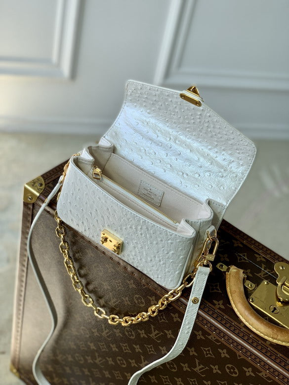 Louis Vuitton Handbags, AA+ Quality 100% Genuine Leather Classic Flap Medium Quilted Lambskin Black Gold, 18X 1 1X 5cm BL 4 Colour