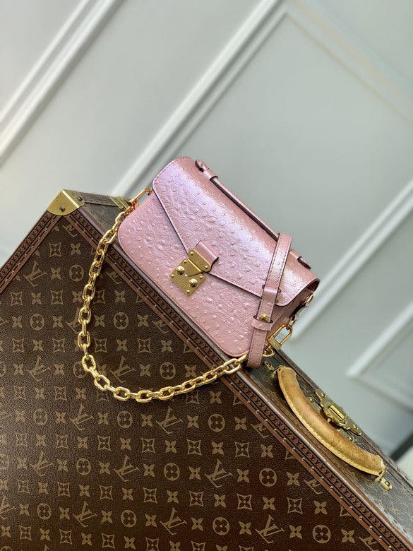 Louis Vuitton Handbags, AA+ Quality 100% Genuine Leather Classic Flap Medium Quilted Lambskin Black Gold, 18X 1 1X 5cm BL 4 Colour
