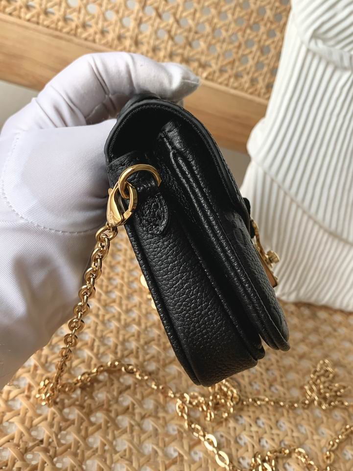 Louis Vuitton Handbags, AA+ Quality 100% Genuine Leather Classic Flap Medium Quilted Lambskin Black Gold, 18X 1 1X 5cm BL 4 Colour