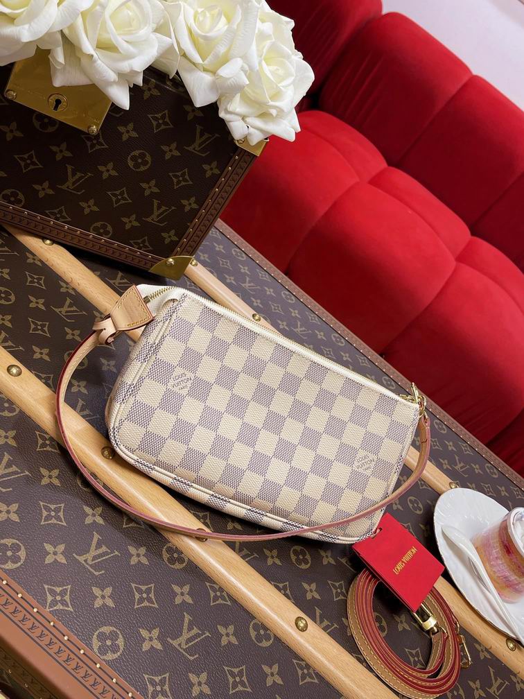 Louis Vuitton Handbags, AA+ Quality 100% Genuine Leather Classic Flap Medium Quilted Lambskin Black Gold, 18X 1 1X 5cm BL 4 Colour