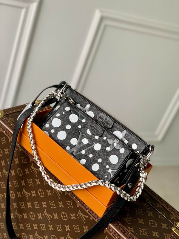 Louis Vuitton Handbags, AA+ Quality 100% Genuine Leather Classic Flap Medium Quilted Lambskin Black Gold, 18X 1 1X 5cm BL 4 Colour