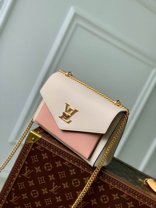 Inspired Handbags, AA+ Quality 100% Genuine Leather Classic Flap Medium Quilted Lambskin Black Gold, 18X 1 1X 5cm BL 4 Colour