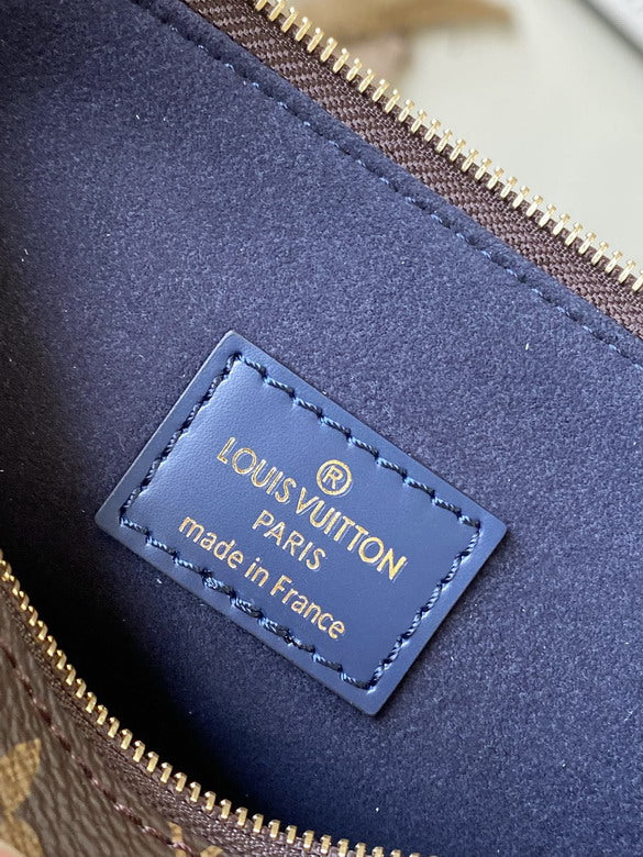 Louis Vuitton Inspired Handbags, AA+ Quality 100% Genuine Leather Classic Flap Medium Quilted Lambskin Black Gold, 18X 1 1X 5cm BL 4 Colour