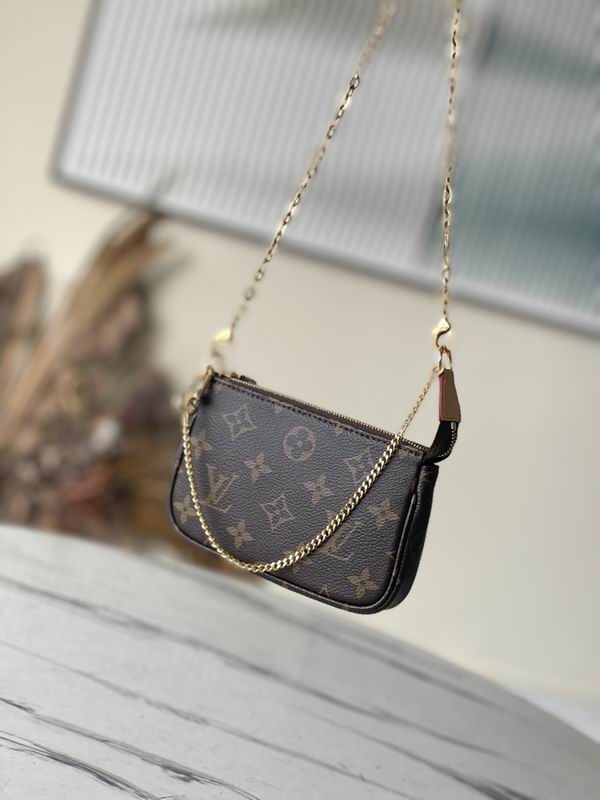 Louis Vuitton Handbags, AA+ Quality 100% Genuine Leather Classic Flap Medium Quilted Lambskin Black Gold, 18X 1 1X 5cm BL 4 Colour