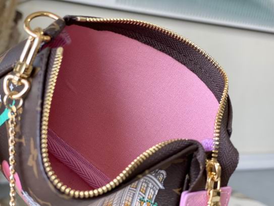 Louis Vuitton Handbags, AA+ Quality 100% Genuine Leather Classic Flap Medium Quilted Lambskin Black Gold, 18X 1 1X 5cm BL 4 Colour