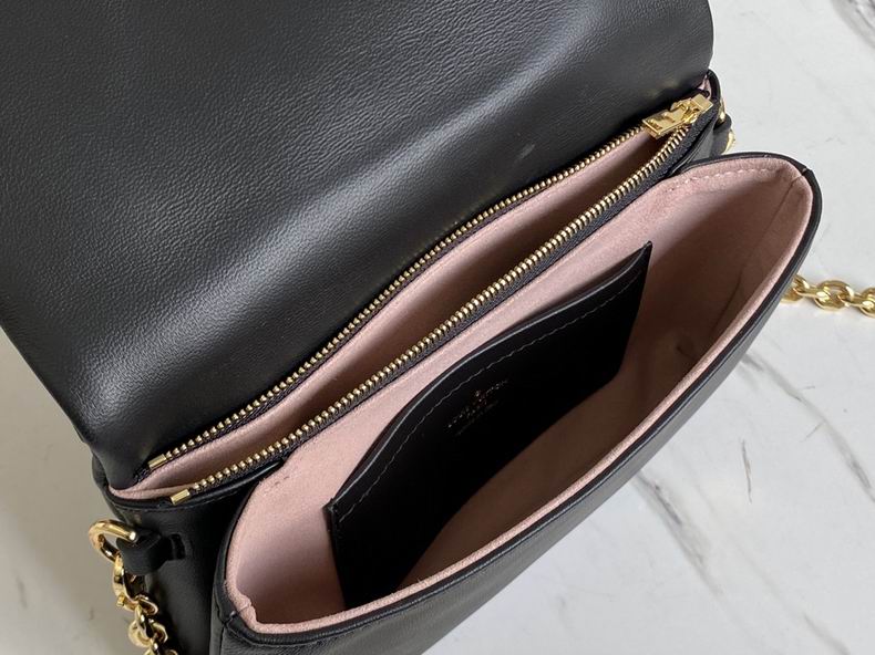 Inspired Handbags, AA+ Quality 100% Genuine Leather Classic Flap Medium Quilted Lambskin Black Gold, 18X 1 1X 5cm BL 4 Colour