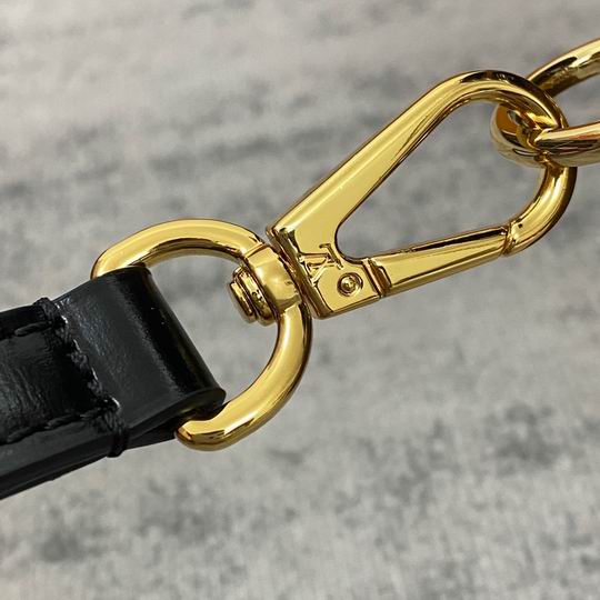 Louis Vuitton Inspired Handbags, AA+ Quality 100% Genuine Leather Classic Flap Medium Quilted Lambskin Black Gold, 18X 1 1X 5cm BL 4 Colour