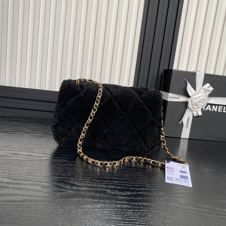 Chanel Inspired Handbags, AA+ Quality 100% Genuine Leather Classic Flap Medium Quilted Lambskin Black Gold, 18X 1 1X 5cm BL 4 Colour for chanel hand bag