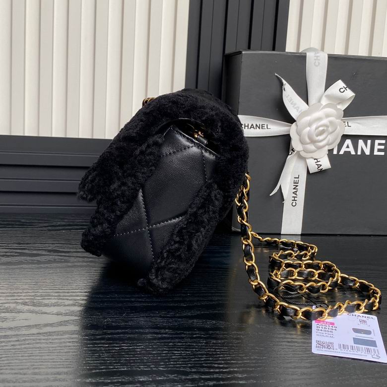 Chanel Inspired Handbags, AA+ Quality 100% Genuine Leather Classic Flap Medium Quilted Lambskin Black Gold, 18X 1 1X 5cm BL 4 Colour for chanel hand bag