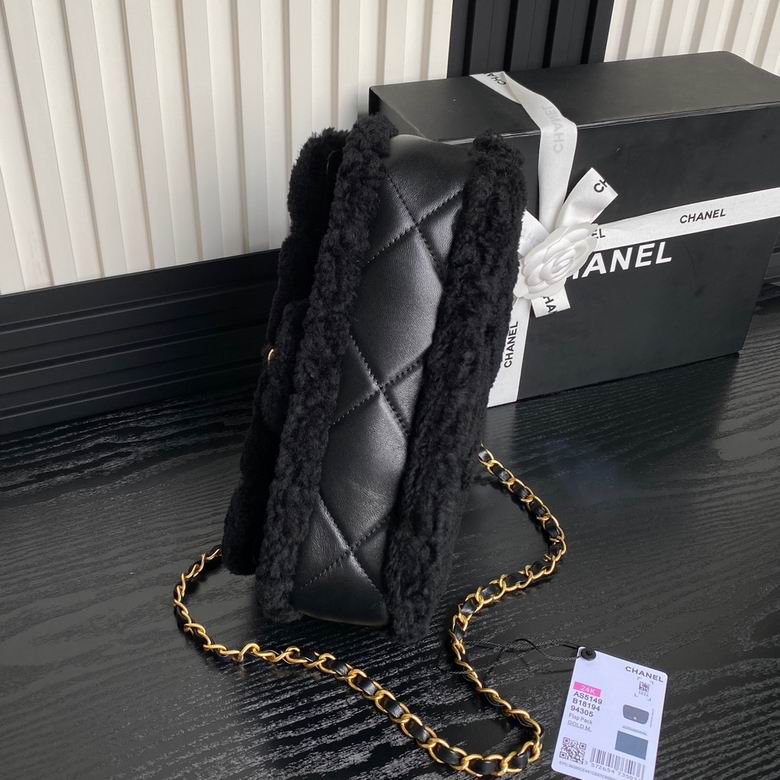 Chanel Inspired Handbags, AA+ Quality 100% Genuine Leather Classic Flap Medium Quilted Lambskin Black Gold, 18X 1 1X 5cm BL 4 Colour for chanel hand bag