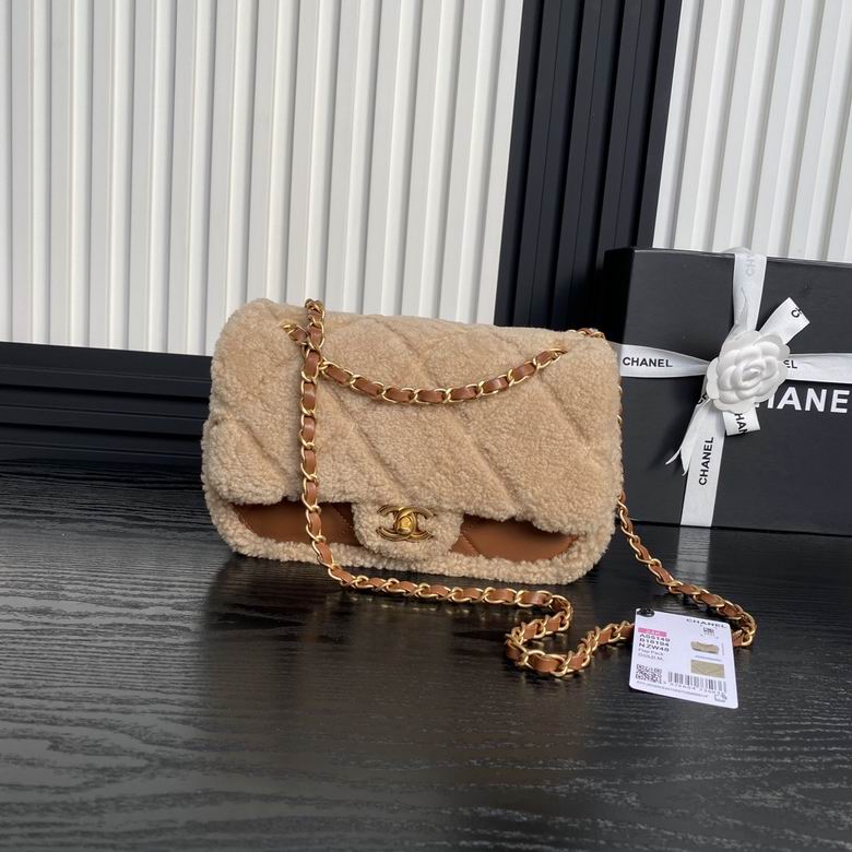 Chanel Inspired Handbags, AA+ Quality 100% Genuine Leather Classic Flap Medium Quilted Lambskin Black Gold, 18X 1 1X 5cm BL 4 Colour for chanel hand bag