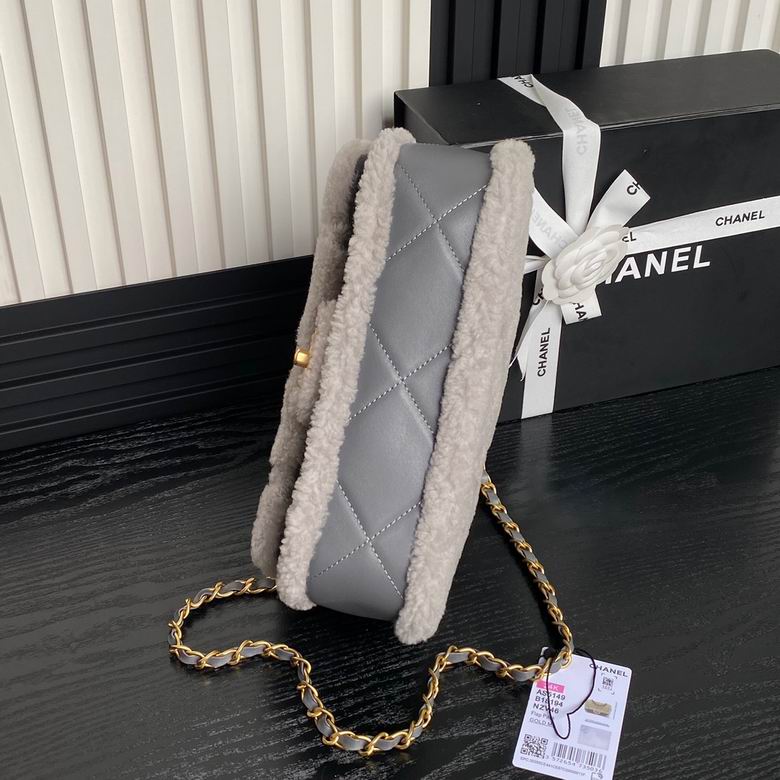 Chanel Inspired Handbags, AA+ Quality 100% Genuine Leather Classic Flap Medium Quilted Lambskin Black Gold, 18X 1 1X 5cm BL 4 Colour for chanel hand bag