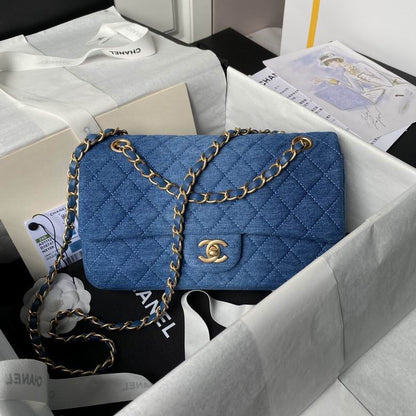 Chanel Handbags, AA+ Quality 100% Genuine Leather Classic Flap Medium Quilted Lambskin Black Gold, 18X 1 1X 5cm BL 4 Colour for chanel hand bag