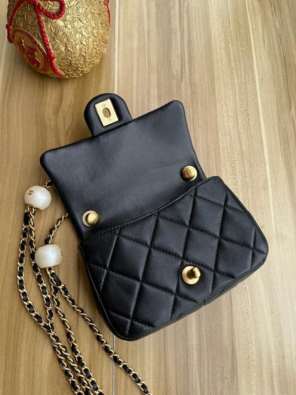 Chanel Handbags, AA+ Quality 100% Genuine Leather Classic Flap Medium Quilted Lambskin Black Gold, 18X 1 1X 5cm BL 4 Colour for chanel hand bag