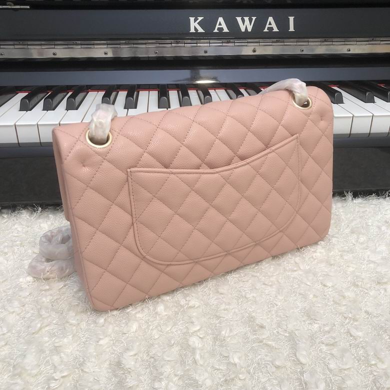 Chanel Handbags, AA+ Quality 100% Genuine Leather Classic Flap Medium Quilted Lambskin Black Gold, 18X 1 1X 5cm BL 4 Colour for chanel hand bag