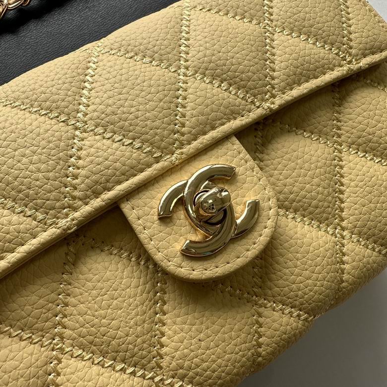 Chanel Inspired Handbags, AA+ Quality 100% Genuine Leather Classic Flap Medium Quilted Lambskin Black Gold, 25X 14X 9cm BL 3 Colour for chanel hand bag