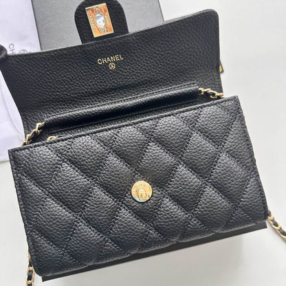 Chanel Inspired Handbags, AA+ Quality 100% Genuine Leather Classic Flap Medium Quilted Lambskin Black Gold, 25X 14X 9cm BL 3 Colour for chanel hand bag