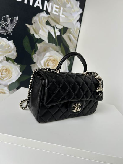 Chanel Handbags, AA+ Quality 100% Genuine Leather Classic Flap Medium Quilted Lambskin Black Gold, 18X 1 1X 5cm BL 4 Colour for chanel hand bag