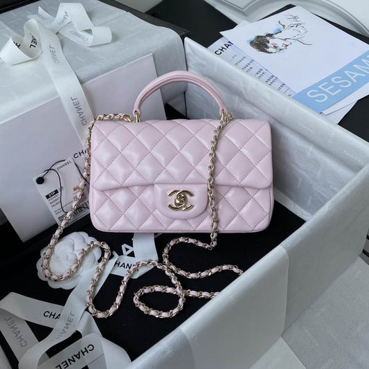 Chanel Handbags, AA+ Quality 100% Genuine Leather Classic Flap Medium Quilted Lambskin Black Gold, 18X 1 1X 5cm BL 4 Colour for chanel hand bag