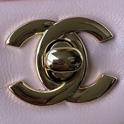 Chanel Handbags, AA+ Quality 100% Genuine Leather Classic Flap Medium Quilted Lambskin Black Gold, 18X 1 1X 5cm BL 4 Colour for chanel hand bag